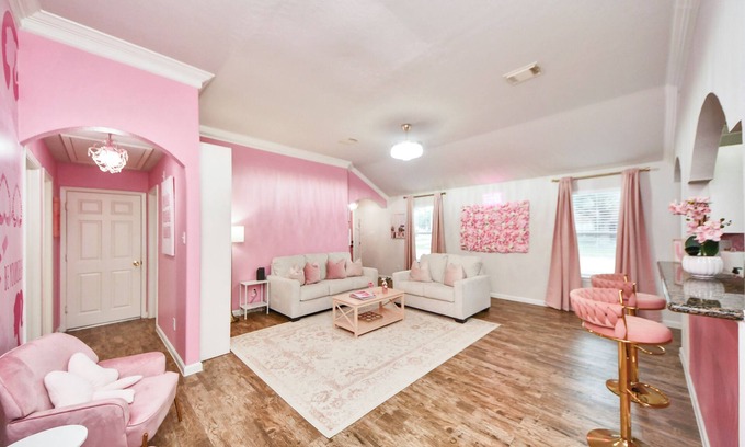 Barker Casa | Pink Era Home! FULL Pink Home w/ Glam Room & More