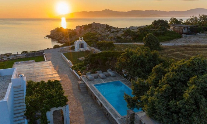 Paros Villa | Villa Platinum Paros | Villa Dryos III | Vistas al mar | Villa de 3 dormitorios | Chryssi Akti