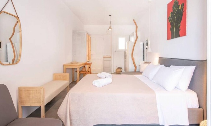 Platis Gialos Apartamento | Platis Gialos Studio close to the beach