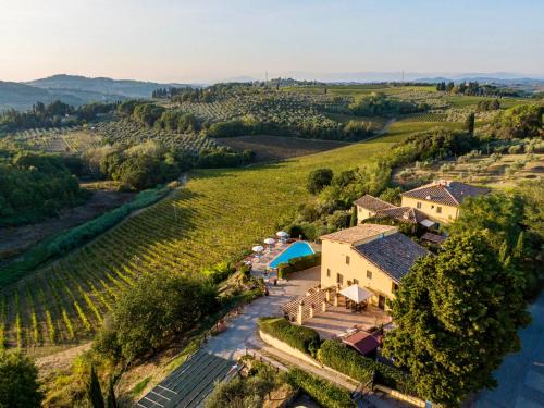 Tavarnelle Val di Pesa Apartamento | Podere Vergianoni con piscina e vista mozzafiato