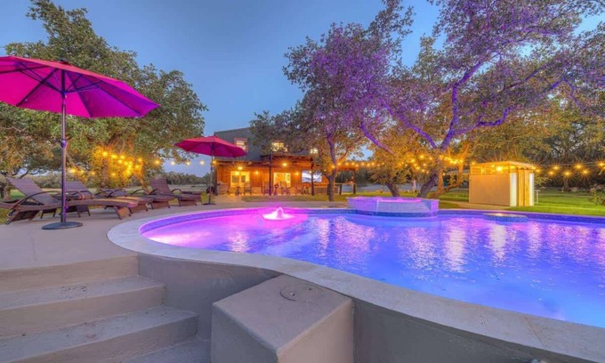 Johnson City Casa | Pool+Hot-Tub, Pickleball-Whiskey & Wine Room