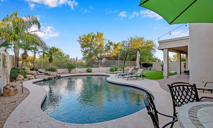 Desert View Village Casa | Pool, Putting Green, Arcade, Cornhole, Great Location at Phoenix Desert Ridge Retreat!