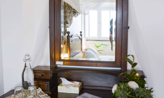 Ribeira Grande Casa | Pool suite with marble bath in exotic fruit orchard