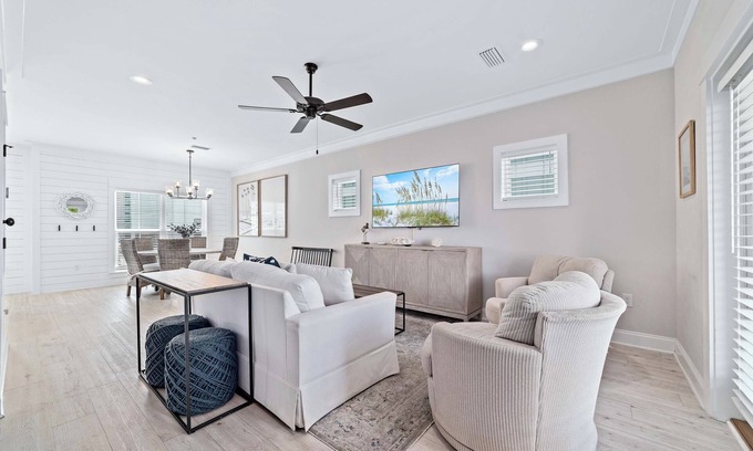 Orange Beach Casa | Pool, Walk To Beach & Restaurants, Water Views, Luxe Amenities, 3BR, Sleeps 9