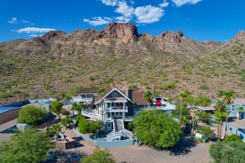Apache Junction Casa | Pool with Slide and Playground Arizona Group Getaway!