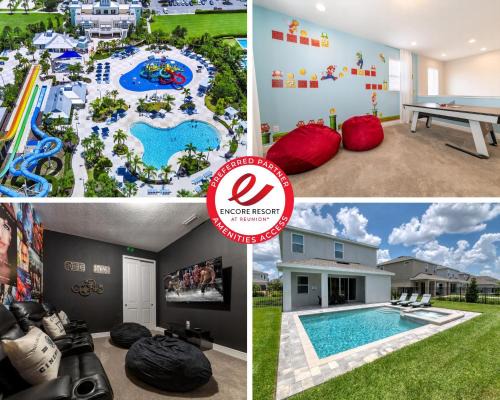 West Kissimmee Casa | Precious Home Near Disney With Private Pool, Theater Room And Waterpark & Resort Access At Encore Resort Reunion - 7449Mr