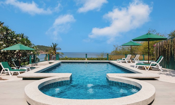 Ko Pha-ngan Villa | Dee Dee Villa Retreat - ideal para familias - frente a la playa en una bahía tranquila