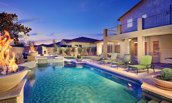 Desert View Casa | Venta flash, ahorre más ahora, piscina climatizada, jacuzzi, putting green, 2 master suites