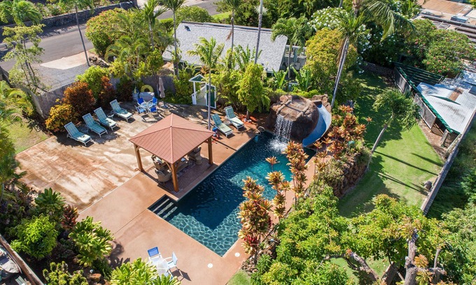 Wailea Cabaña | Privada Cottage 2BR (Casa) con cascada piscina- Maui Meadows Permitido