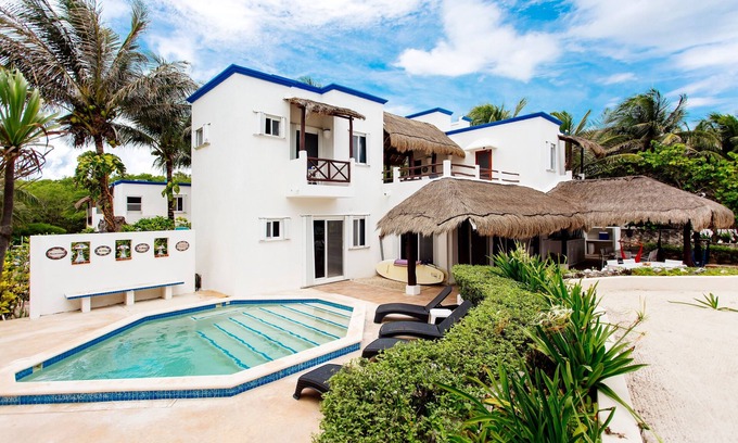 Soliman Bay Villa | Casa Playa Azul -Romantic Private Beach Villa-Tankah -Cocina, Wifi, Piscina, SUP,