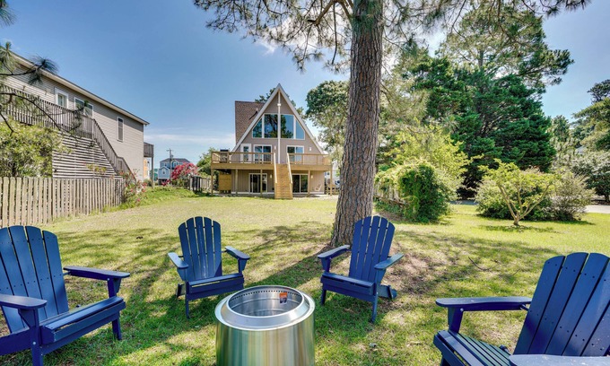 Colington Harbour Casa | Private Dock & Beach Access: Outer Banks Area Home