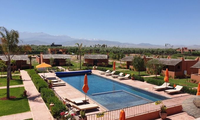 Ait Zat Casa | Dominio privado de 10 a 32 personas, 9 bungalows, 4 de ellos con piscina privada. Marrakech