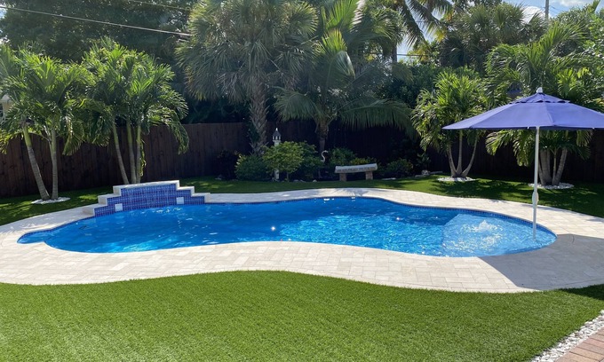 West Palm Beach Casa | Private Heated Pool, Less than 10 Minutes to Beach and Downtown West Palm Beach!
