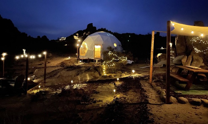 Los Angeles County Cabina | Private Hilltop Glamping Dome with Pool Joshua Tree vibes just an hour from LA!