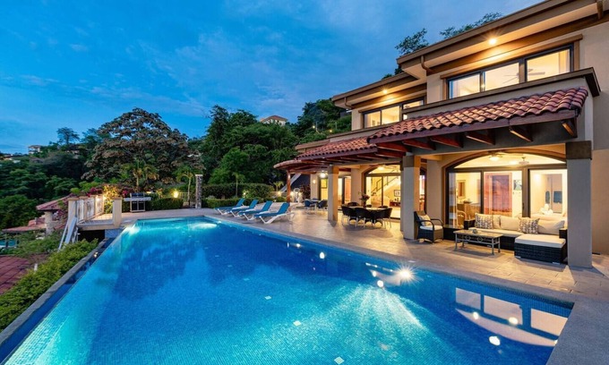 Playa Hermosa Casa | Private Home with Stunning Terrace, 50 foot infinity pool.