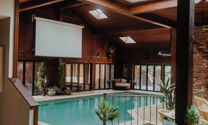 Amarillo Casa | Private indoor mineral pool & spa retreat house