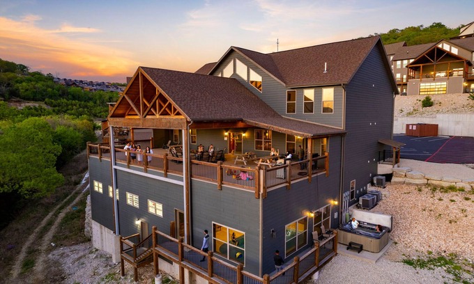 Downtown Branson Cabina | Chateau Court con piscina cubierta 12 recámaras Acceso al lago Enorme