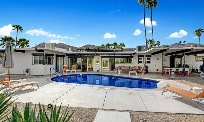 Cathedral City Cove Casa | Private Mid-Century Gem With Sweeping Views of Palm Springs!