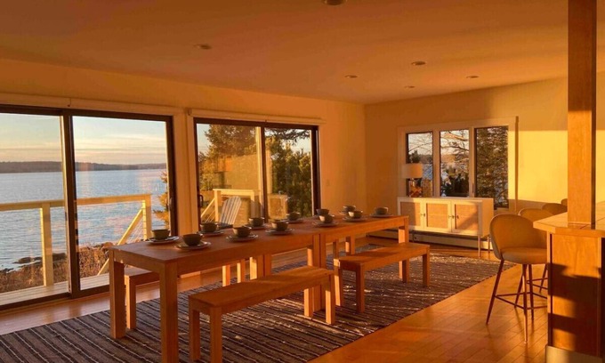 Trenton Casa | Private Oceanfront, Acadia Views, Near Bar Harbor