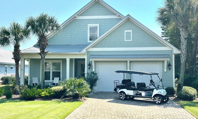 Gulfview Heights Casa | Private pool, golf cart, walk to the beach and dining