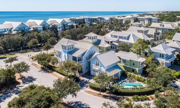 Beach District Casa | Private Pool On 30A & Across from WaterColor Beach Club! Stunning Home + Carriage House