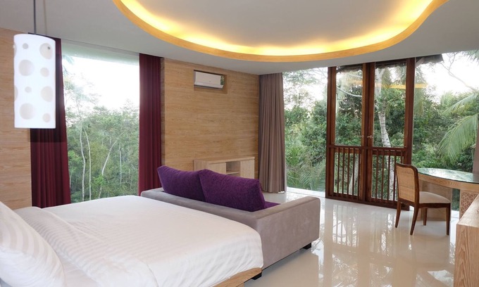 Melayang Villa | Villa privada de dos dormitorios con vista a los campos de arroz Ubud