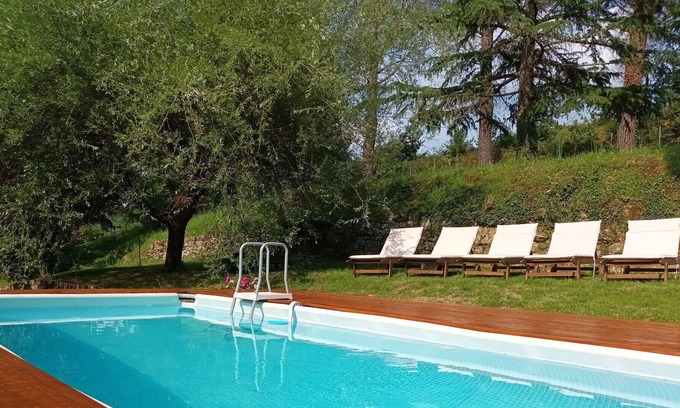 Lucolena Villa | Private Villa with A/C, WIFI, private pool, patio, panoramic view, close to Greve In Chianti