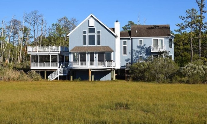 Chincoteague Casa | Prospect Point-Waterfront, Private Dock, Location!
