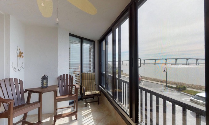Punta Rassa Condominio | Punta Rassa #104 WATERFRONT RETREAT ON SAN CARLOS BAY WITH CAPTIVATING WATER VIEWS