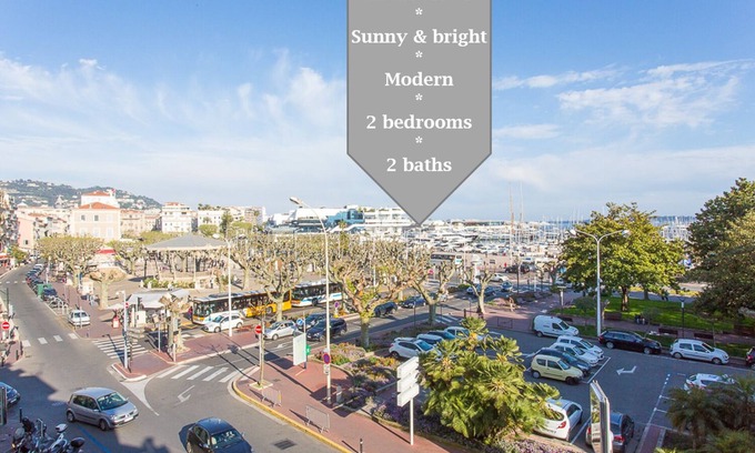 Le Suquet Apartamento | Pure & chic 2beds/2baths in centre!