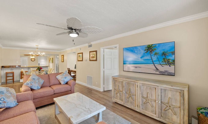 Sanibel Condominio | Penthouse remodelado de lujo frente al golfo + terraza privada -