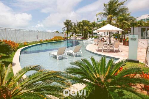 Pium Apartamento | Qavi - Flat Resort Beira Mar Cotovelo #InMare322