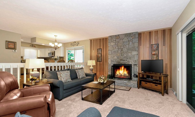 Blowing Rock Condominio | QUAIL 1 WPM: 2 dormitorios / 2 baños condominio de 2 dormitorios en Blowing Rock, capacidad para 6