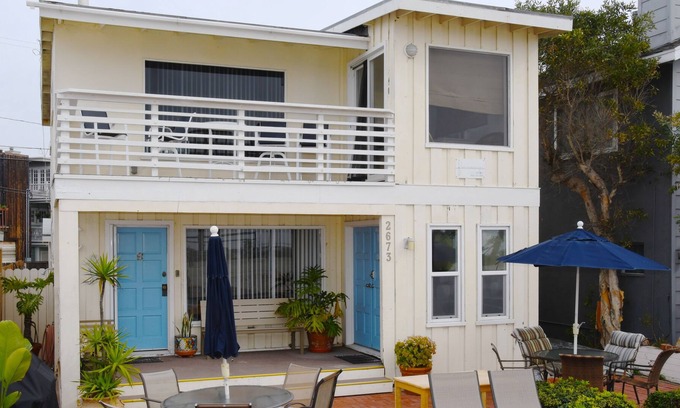South Mission Beach Cabaña | 1. 5 habitaciones, 1 baño en primera línea de playa