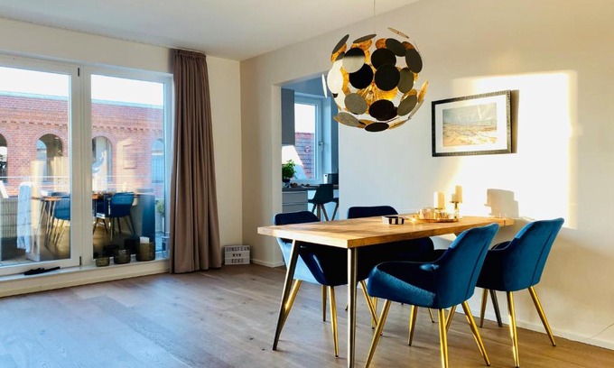 Eckernfoerde Apartamento | Quartier Hafenspitze Ferienwohnung "JungfernEcke"