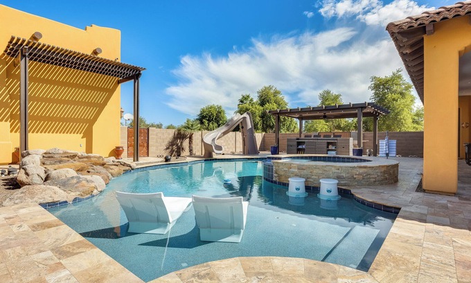 San Tan Valley Casa | Queen Creek Oasis W/ Pool Spa Billiards 3+ Bedrooms