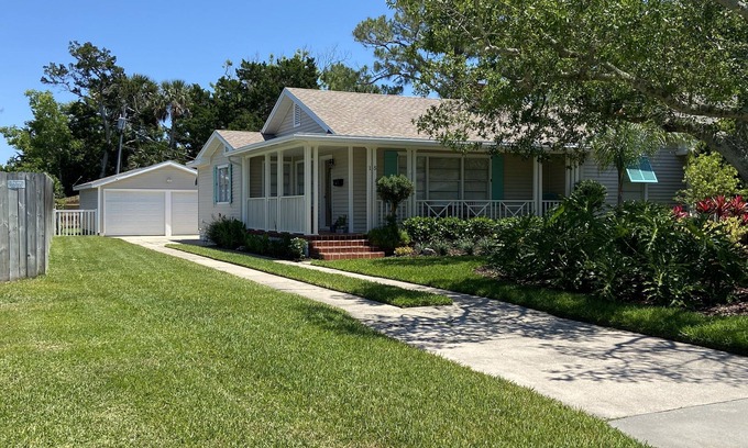 St. Augustine Casa | Tranquila comunidad frente a la bahía en la isla, cerca del centro de la ciudad