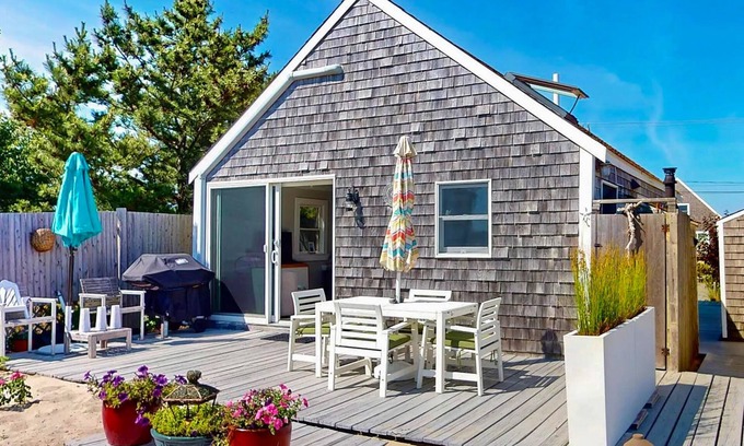 Cape Cod Casa | Quiet cottage on the beach with deck, grill, AC, & water views