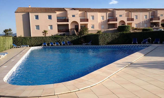 Saint-Cyprien Plage Apartamento | TRANQUILO, PERMANENTE, GRAN TERRAZA Y PISCINA CERCA DE LA PLAYA