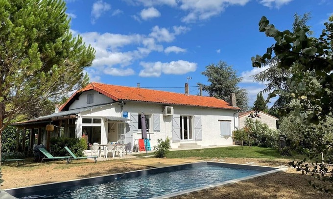 Puylaurens Casa | Quiet house with unheated pool and countryside views