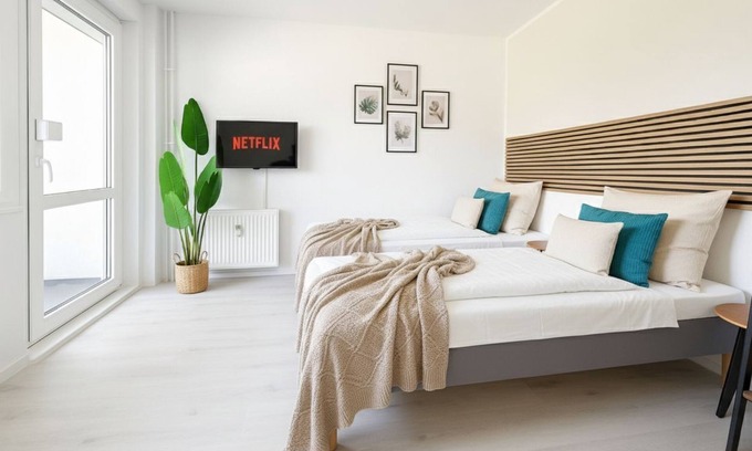 Stadtbezirk West Apartamento | Quiet & modern 2-room apartment for 4 people opposite the park