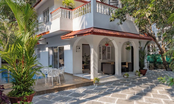 Bastora Casa | Quiet & Serene pool villa in the heart of Goa private pool /kids pool/patio/lawn