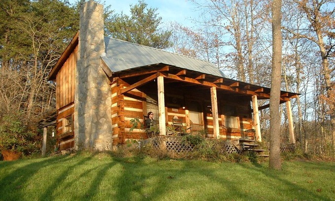 Weaverville Cabina | Quintaesencia Log Cabin privada: Con vistas French Broad River