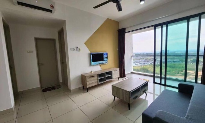 Johor Bahru Apartamento | Raffles Suites 2 bedroom balcony High Floor Skudai by GDRAGON HomeStay