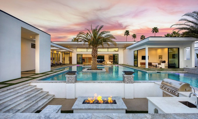 Rancho Mirage Casa | Rancho Mirage Oasis w/ Pool, Hot Tub, Bocce, Putting Green, & Firepit