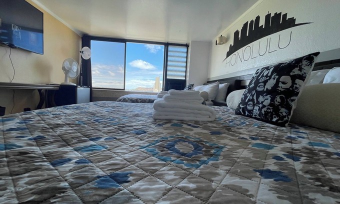 Waikiki Apartamento | Rare 10mins 2Qn Beds Waikiki 4person