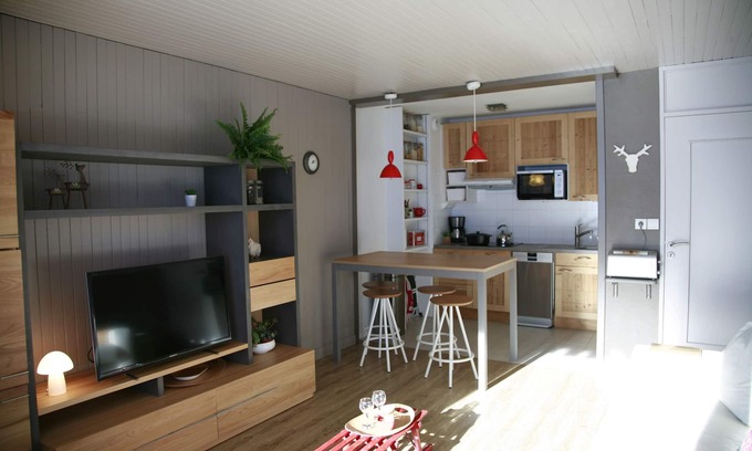 Tignes le Lac Apartamento | RARE en Tignes apartamento con terraza y jardín !!! vistas al glaciar