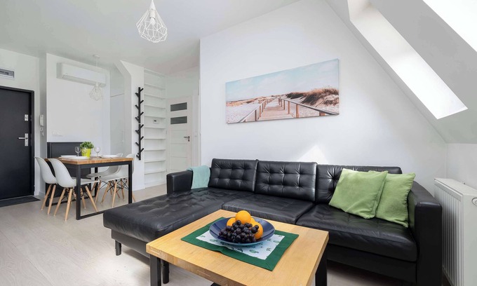 West Pomeranian Voivodeship Apartamento | Rayskiego 19 | Szczecin | Stylish Apartment | Air conditioning in the living roo