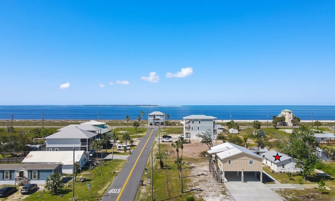 Port St. Joe Cabaña | "Recuperation Cottage" offers gulf views and is steps to the beach! Pet-friendly, boat parking