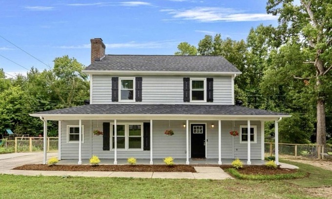 Indian Trail Otro | Red Lantern Farmhouse with Tesla Charger!